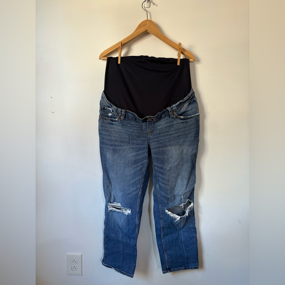 Abercrombie Maternity Boyfriend Jean Gem